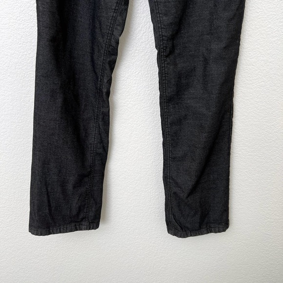 [Prana] Dark Wash Denim Mid Rise Flannel Lined Straight Leg Boyfriend Jeans Sz 6 - Picture 7 of 12